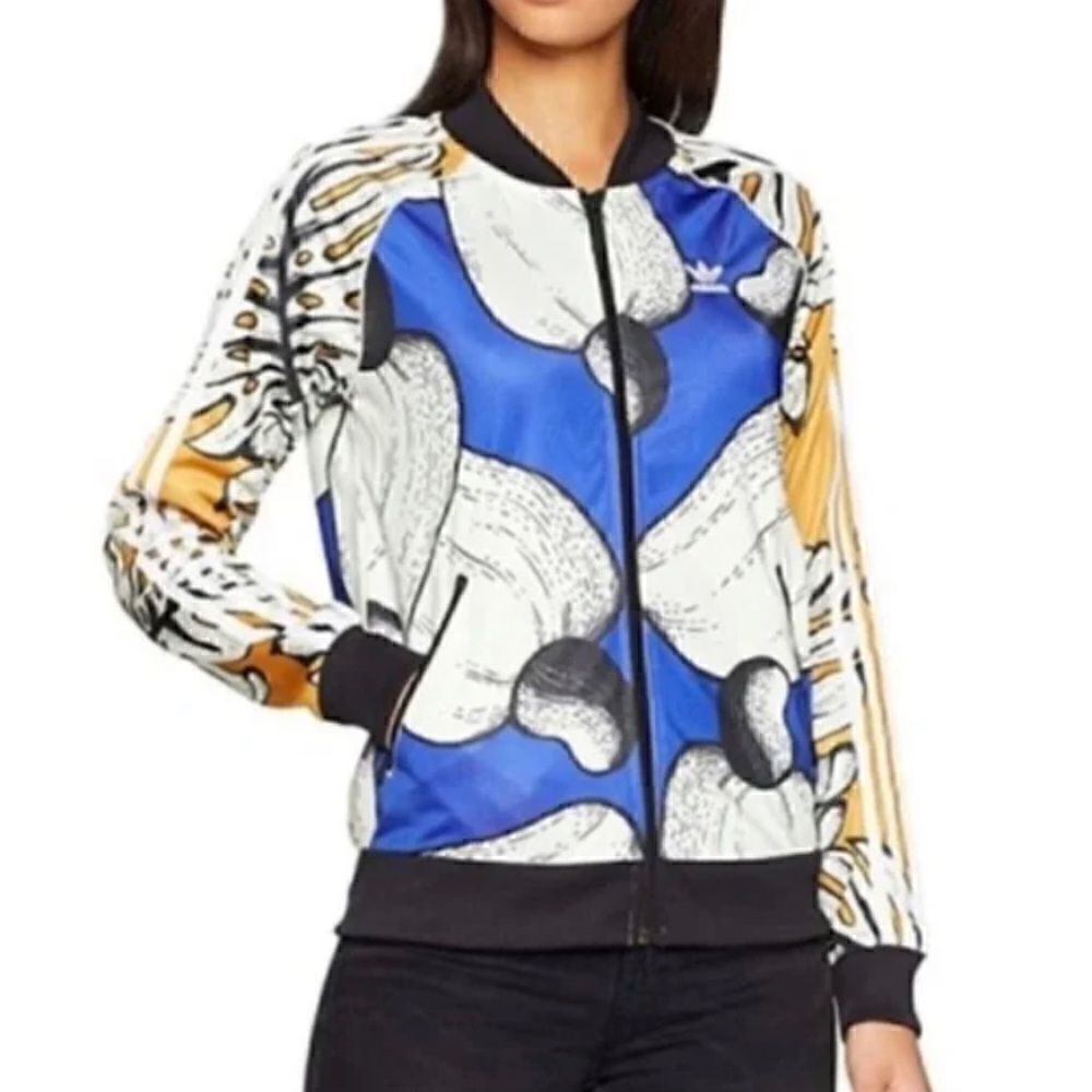 Adidas Originals Superstar Women's Track Top Multicolor Size S/ excellent - Picture 3 of 9